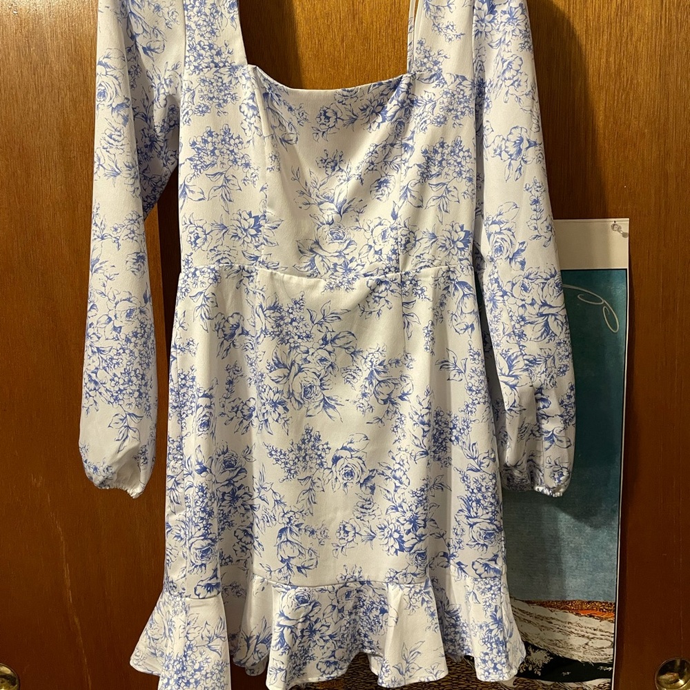Forever 21 floral long sleeve dress